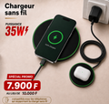 Promo limitée : Chargeur sans fil 35W à 7.900 F seulement !